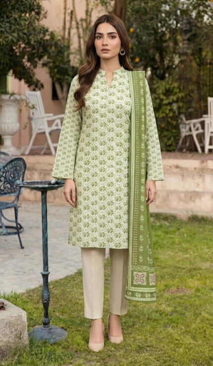 ZAR050-DIGITAL PRINTED COTTON LAWN  3 PIECE