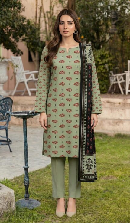 ZAR042-DIGITAL PRINTED COTTON LAWN  3 PIECE