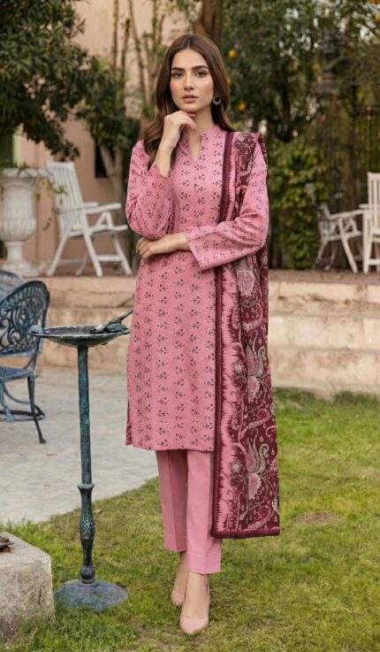 ZAR047-DIGITAL PRINTED COTTON LAWN  3 PIECE