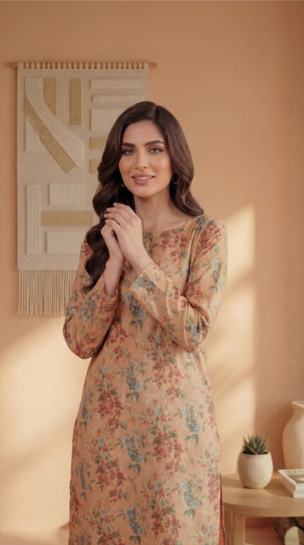 ZAR015-DIGITAL PRINTED COTTON LAWN  2 PIECE