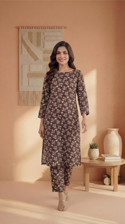 ZAR010-DIGITAL PRINTED COTTON LAWN  2 PIECE