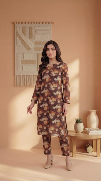 ZAR023-DIGITAL PRINTED COTTON LAWN  2 PIECE