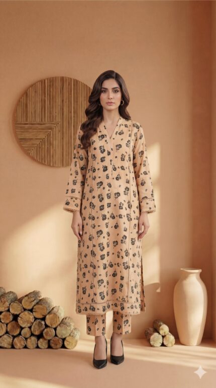 ZAR017-DIGITAL PRINTED COTTON LAWN  2 PIECE