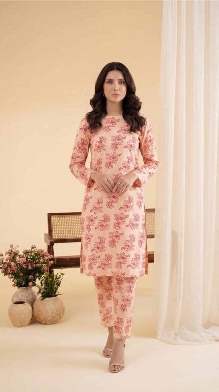 ZAR083-DIGITAL PRINTED COTTON LAWN  2 PIECE