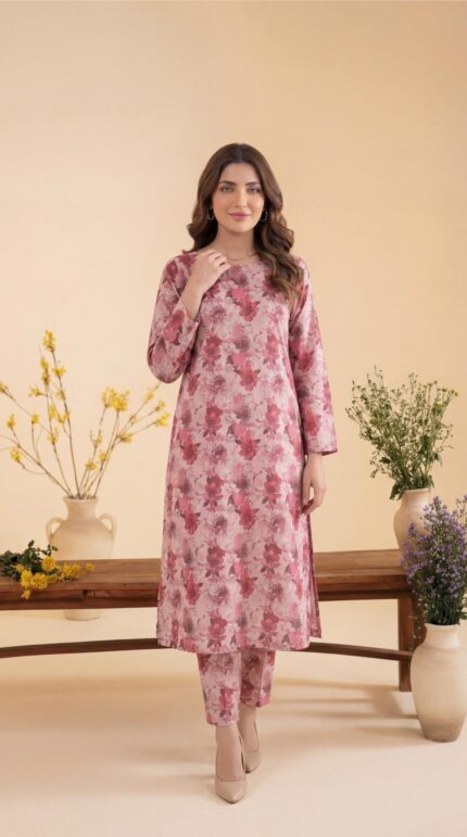 ZAR057-DIGITAL PRINTED COTTON LAWN  2 PIECE
