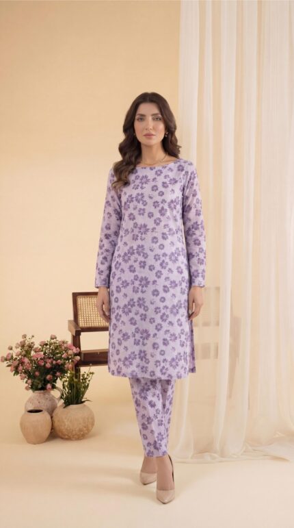 ZAR071-DIGITAL PRINTED COTTON LAWN  2 PIECE