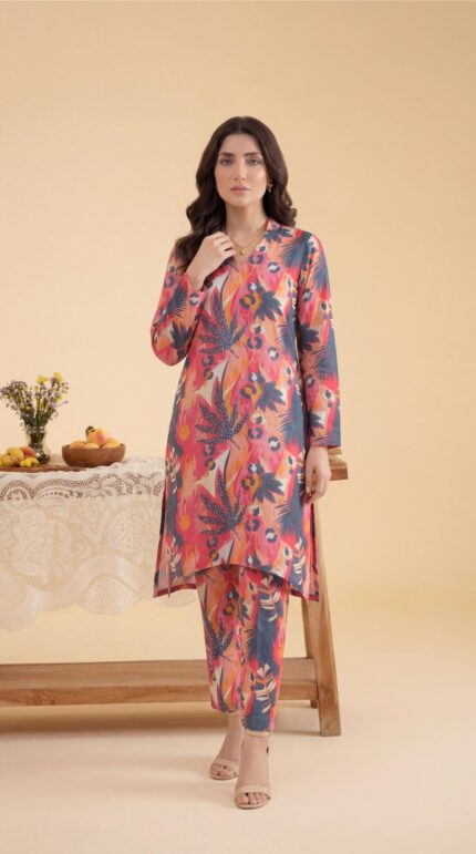 ZAR069-DIGITAL PRINTED COTTON LAWN  2 PIECE