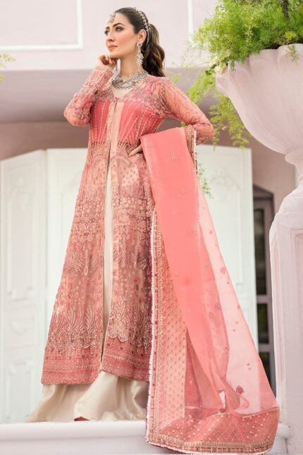 4114-AVLEY EMBROIDERED SILK NET UNSTITCHED
