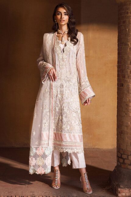 4127-ANMOL EMBROIDERED BEMBERG CHIFFON STITCHED