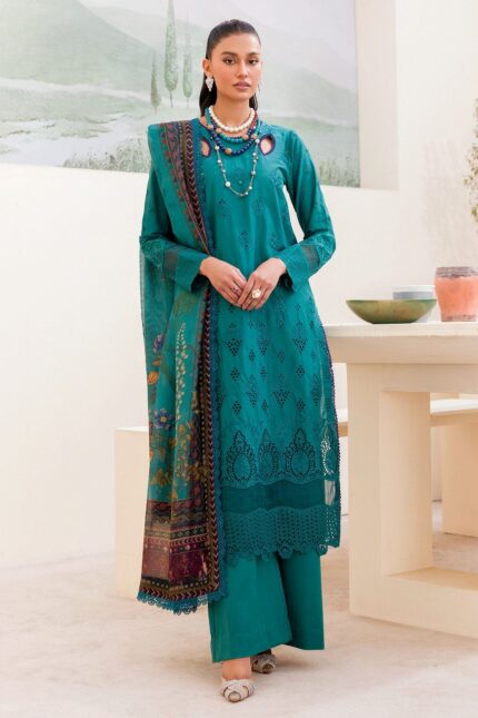 4240-ZYNAB EMBROIDERED CAMBRIC STITCHED