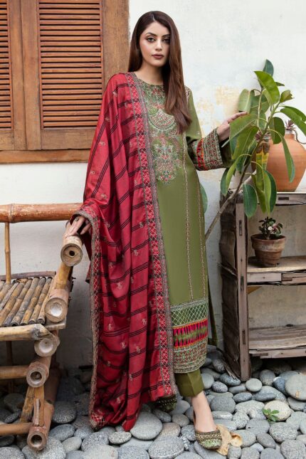 4270-NURAY EMBROIDERED LINEN UNSTITCHED
