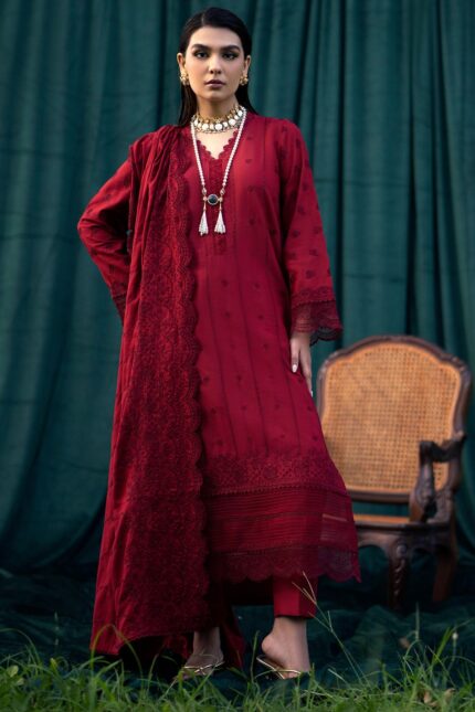 4359-DIBA EMBROIDERED KHADDAR UNSTITCHED