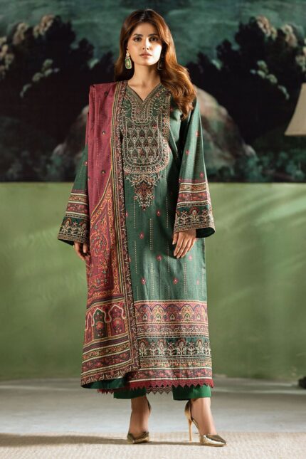4383-ZEHNASEEB DIGITAL PRINTED KHADDAR UNSTITCHED