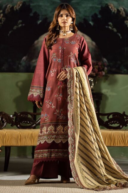 4390-SOZE-YAQEEN DIGITAL PRINTED KHADDAR UNSTITCHED