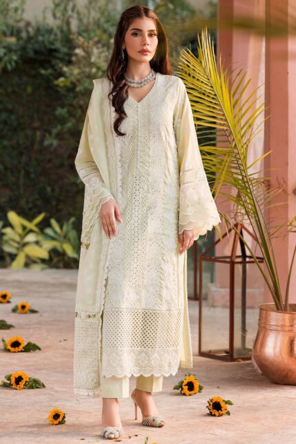 4432-BENAZIR EMBROIDERED LAWN STITCHED