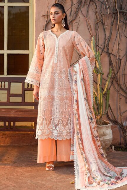 4435-SABIHA EMBROIDERED LAWN STITCHED
