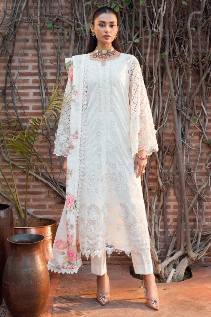 4436-RUKAIYAH EMBROIDERED LAWN STITCHED
