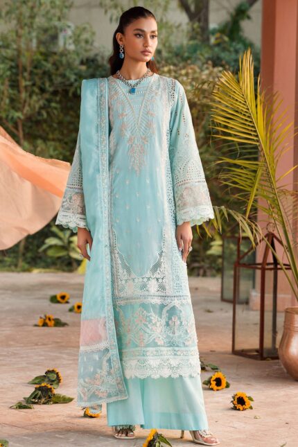 4438-ZOHRA EMBROIDERED LAWN STITCHED