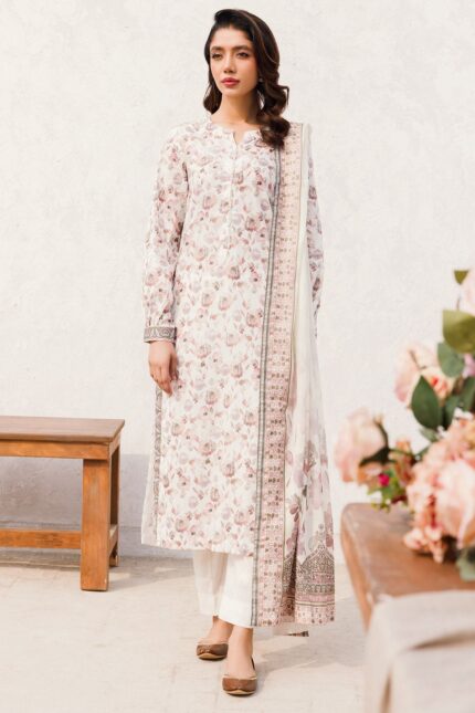 4542-MEHJBEEN DIGITAL PRINTED LAWN UNSTITCHED