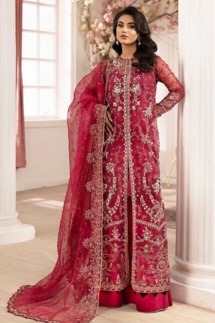4937-HIRAETH EMBROIDERED ORGANZA UNSTITCHED
