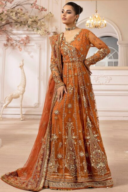 4938-RAHA EMBROIDERED SILK NET UNSTITCHED