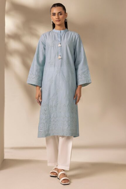 5273-CITRINE EMBROIDERED CAMBRIC STITCHED