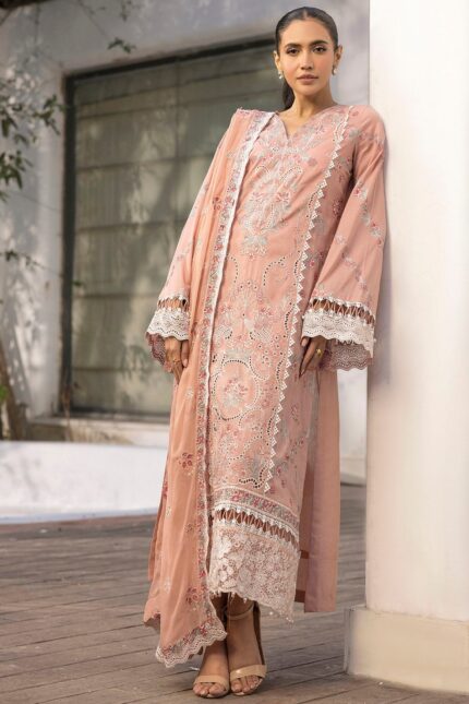 5309-BRIELLE EMBROIDERED LAWN STITCHED