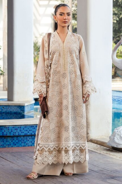 5322-DIANE EMBROIDERED LAWN STITCHED