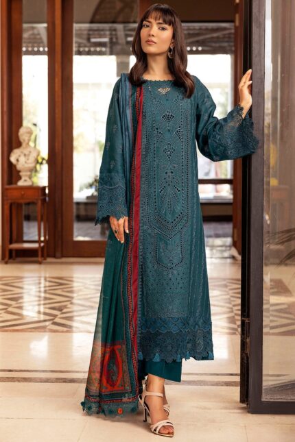 5327-PERCY EMBROIDERED LAWN STITCHED