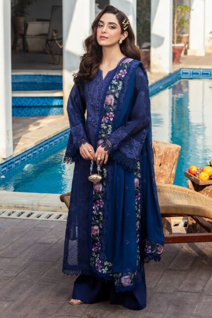 5330-MAELYS EMBROIDERED LAWN STITCHED