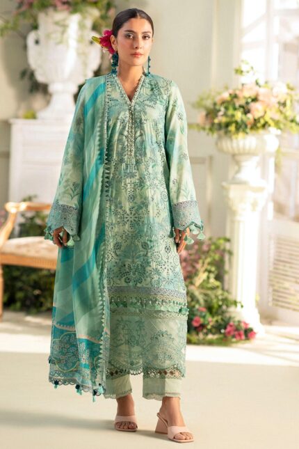 5430-IRIS EMBROIDERED LAWN STITCHED