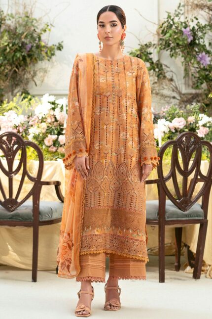 5431-BLUEBEELL EMBROIDERED LAWN STITCHED