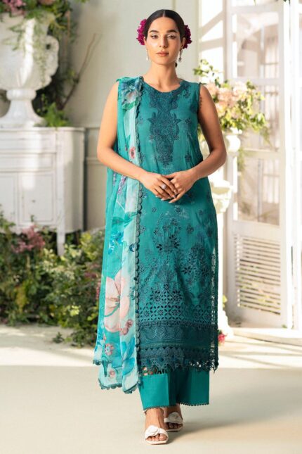 5432-MARIGOLD EMBROIDERED LAWN STITCHED