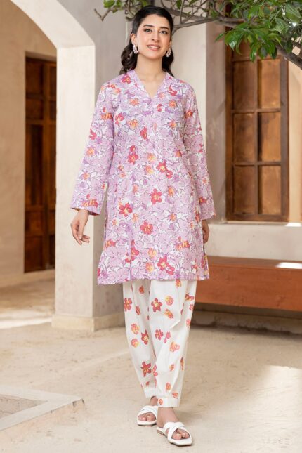 5544-GUNCHA DIGITAL PRINTED LAWN STITCHED