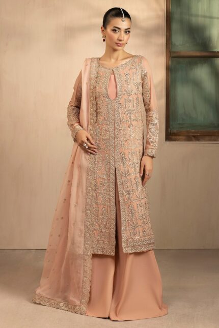 5576-PEARL EMBROIDERED CRINKLE CHIFFON UNSTITCHED