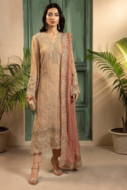 5583-ELLA EMBROIDERED CRINKLE CHIFFON UNSTITCHED