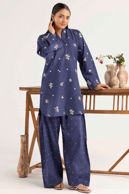 5598-VIELLA EMBROIDERED LAWN STITCHED