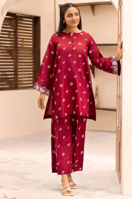 5603-ASAEL EMBROIDERED LAWN STITCHED