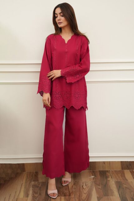 5663-DALLYN EMBROIDERED CAMBRIC STITCHED