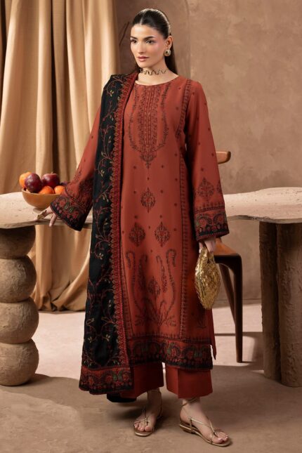 5685-ALYSSA EMBROIDERED KHADDAR UNSTITCHED