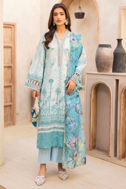 5733-SKY FALL EMBROIDERED LAWN UNSTITCHED