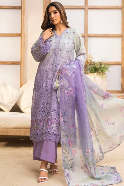 5734-DIANA EMBROIDERED LAWN UNSTITCHED