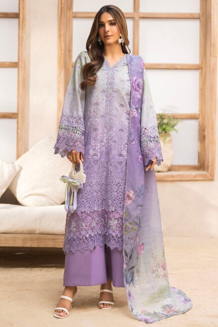 5734-DIANA EMBROIDERED LAWN STITCHED