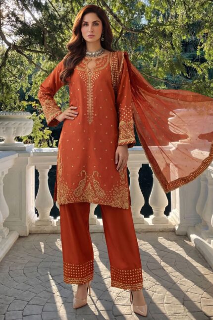 MOTIFZ  5751-HARPER EMBROIDERED SILK STITCHED