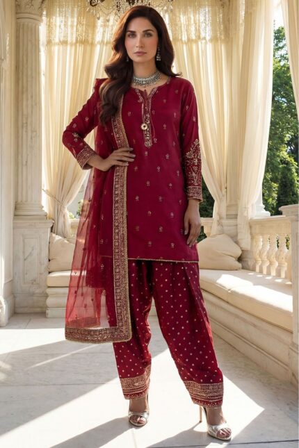 MOTIFZ 5758-MAISIA EMBROIDERED SILK STITCHED