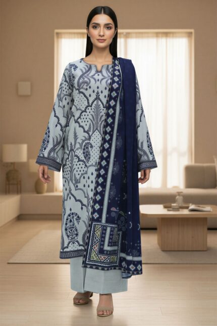 5763-AMAYA DIGITAL PRINTED KHADDAR UNSTITCHED