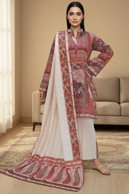 5766-SOHVI DIGITAL PRINTED KHADDAR STITCHED