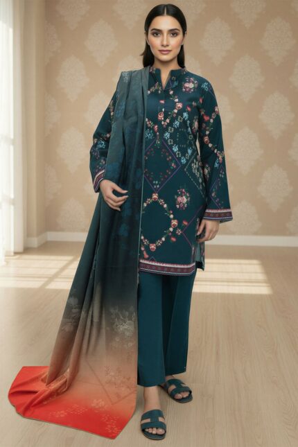 5771-MIHRA DIGITAL PRINTED KHADDAR UNSTITCHED