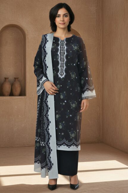 5775-HEDAYA DIGITAL PRINTED KHADDAR UNSTITCHED