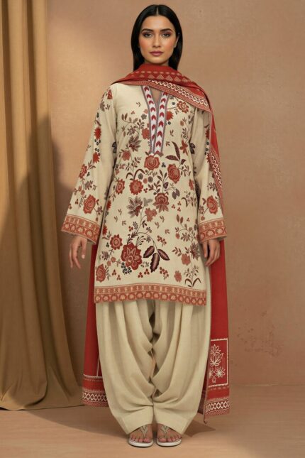 5777-IZEL DIGITAL PRINTED KHADDAR STITCHED